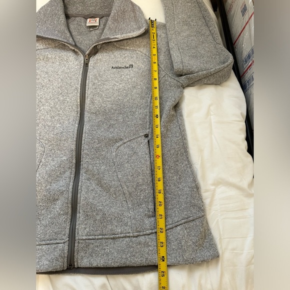 Avalanche Full Zip Mock Neck Gray Fleece Jacket--Women's Size L - Picture 11 of 12